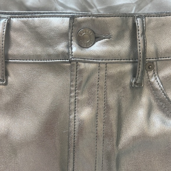 Express High Waisted Metallic Mini Skirt - Picture 8 of 13